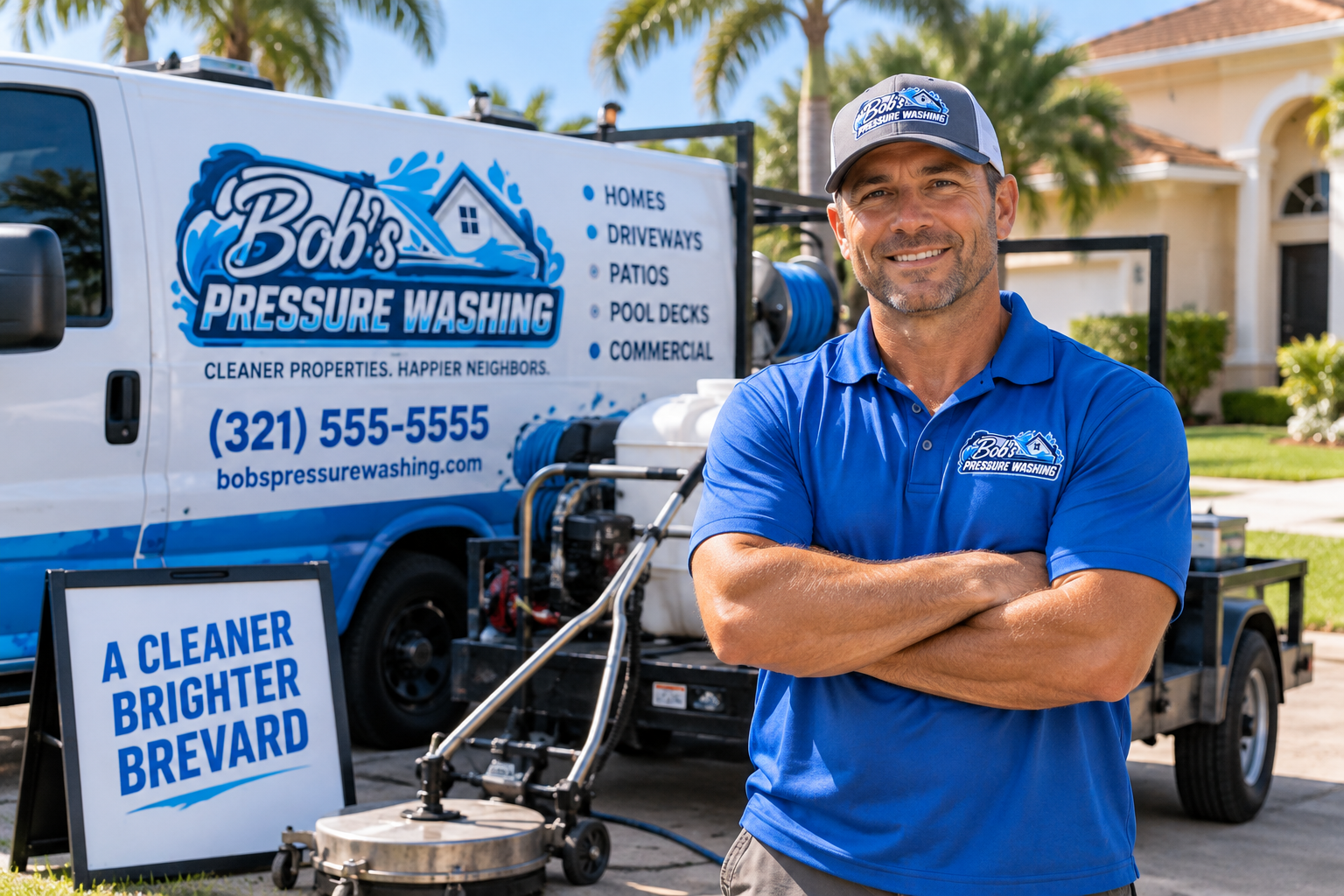 Bob's Pressure Washing team